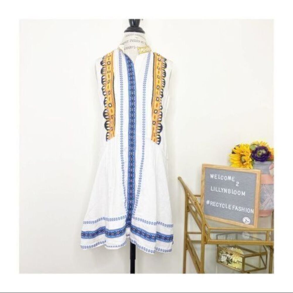 Tory Burch Embroidered Mini Adriana Dress